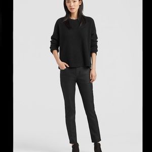 Eileen Fisher Organic Cotton Slim Ankle Jean Black